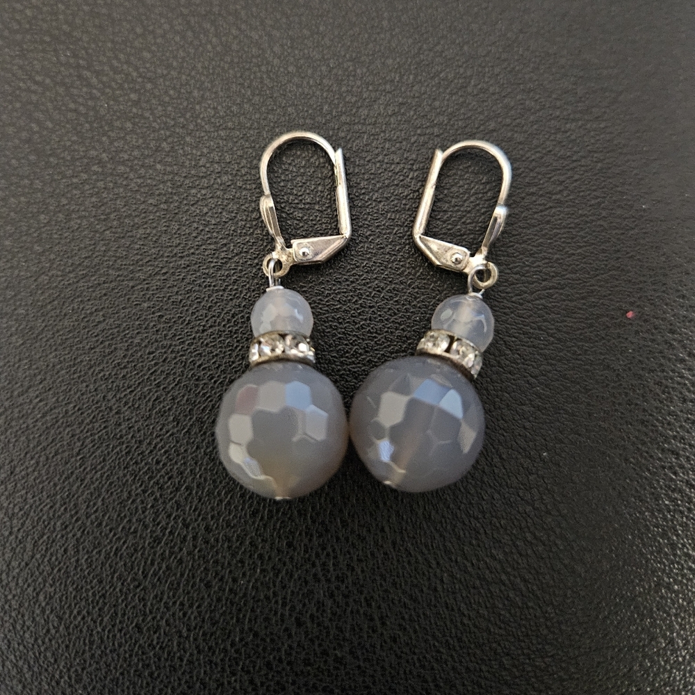 Lia Sophia Smokey Quartz Earrings